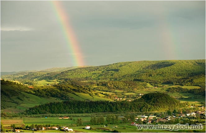 panorama z tęczą